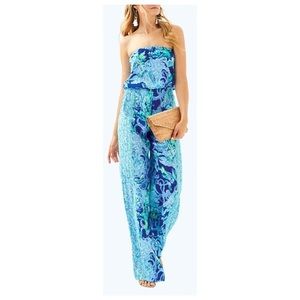 NWT Lilly Pulitzer Pim Jumpsuit Sea Sirens